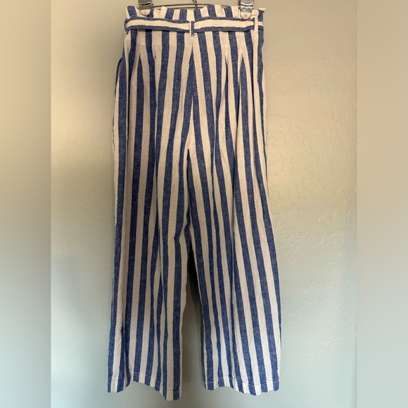 J. Crew linen cotton paper bag pants tie waist - Picture 4 of 8